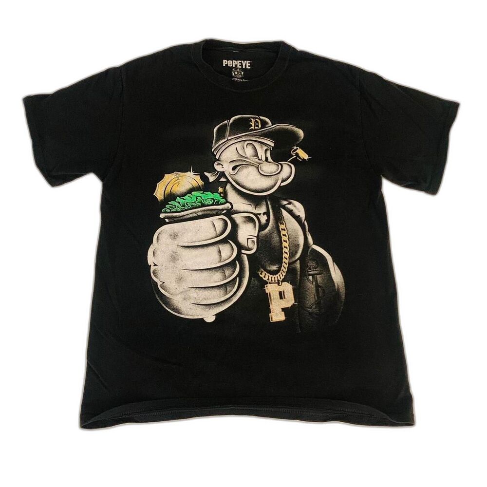 Popeye the Sailor Man Black t-shirt